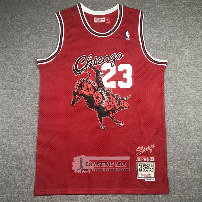 Camiseta Chicago Bulls Michael Jordan NO 23 Juic Wrld X BR Rojo